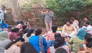 Congress MLA Chiranjiv Rao supports NHM workers protest in Rewari, promises to address employee concerns in assembly