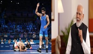 PM Modi speaks up Paris Olympics bronze medalist Aman Sehrawat, calls him an “inspiration”