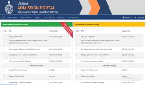 UG admission portal reopens in Haryana: Open physical counseling available until August 14