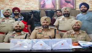 Amritsar Police Burst drug racket operated from Malaysia, arrest 3 smugglers, 700gm heroine and 3 foreign made pistol recovered