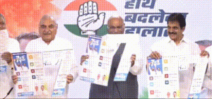 Rs 2,000 to women, gas cylinder for Rs 500, caste survey among Congress’ Seven Guarantees for Haryana