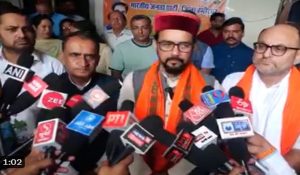 Himachal Hamirpur MP Anurag Thakur launches BJP membership drive , criticises Bengal Govt over women’s safety