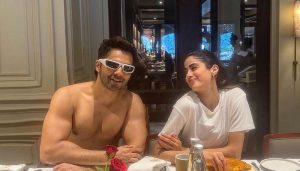 Jahnvi-Varun shoots for SSKTS, latter poses shirtless at the breakfast table