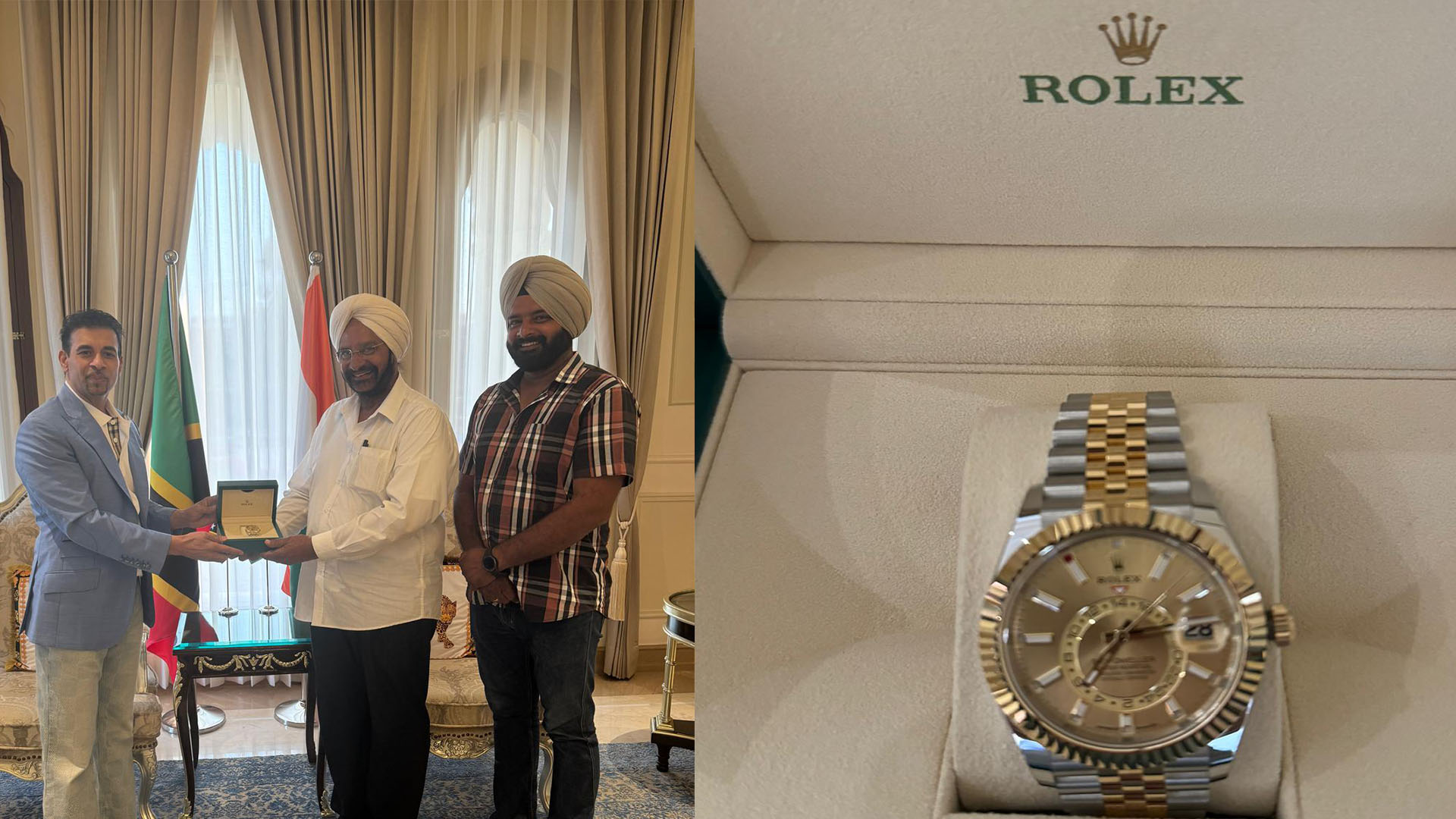 Renowned UK Big Businessman Gurdip Dev Bath Gifted a Rolex Watch worth staggering Rs. 1Cr. to his contractor