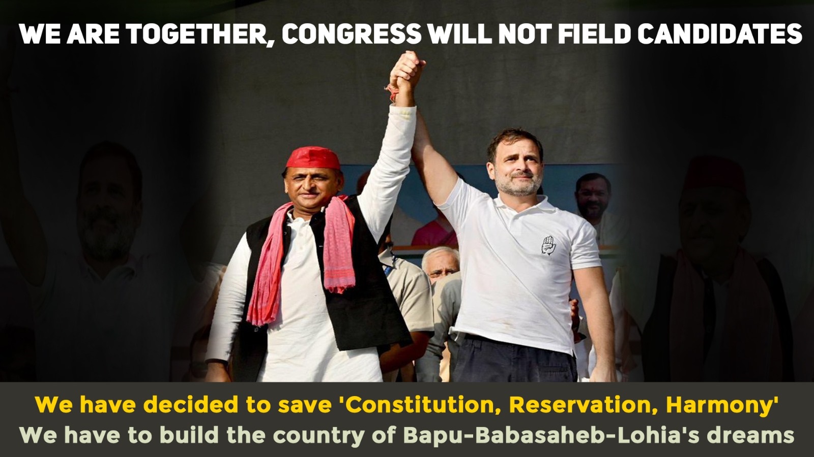Congress not to field candidates in UP Assembly bypolls, announces support for Samajwadi Party