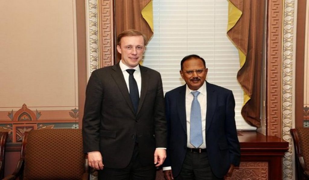 NSA Ajit Dobhal And with US Counterpart