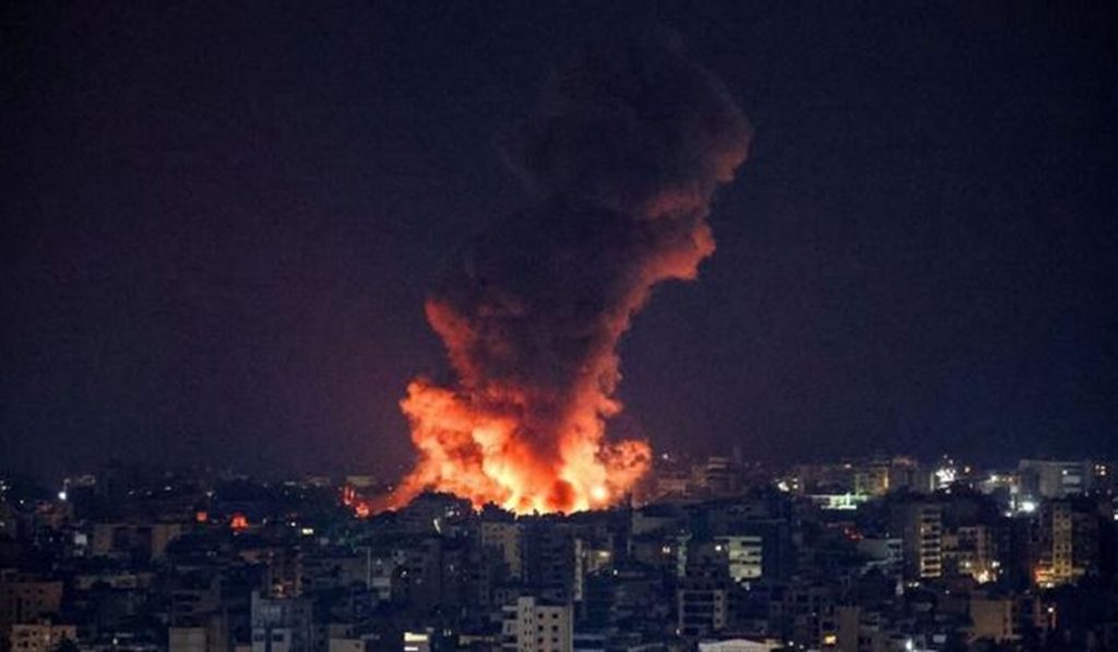 Israel Airstrike Beruit Airport