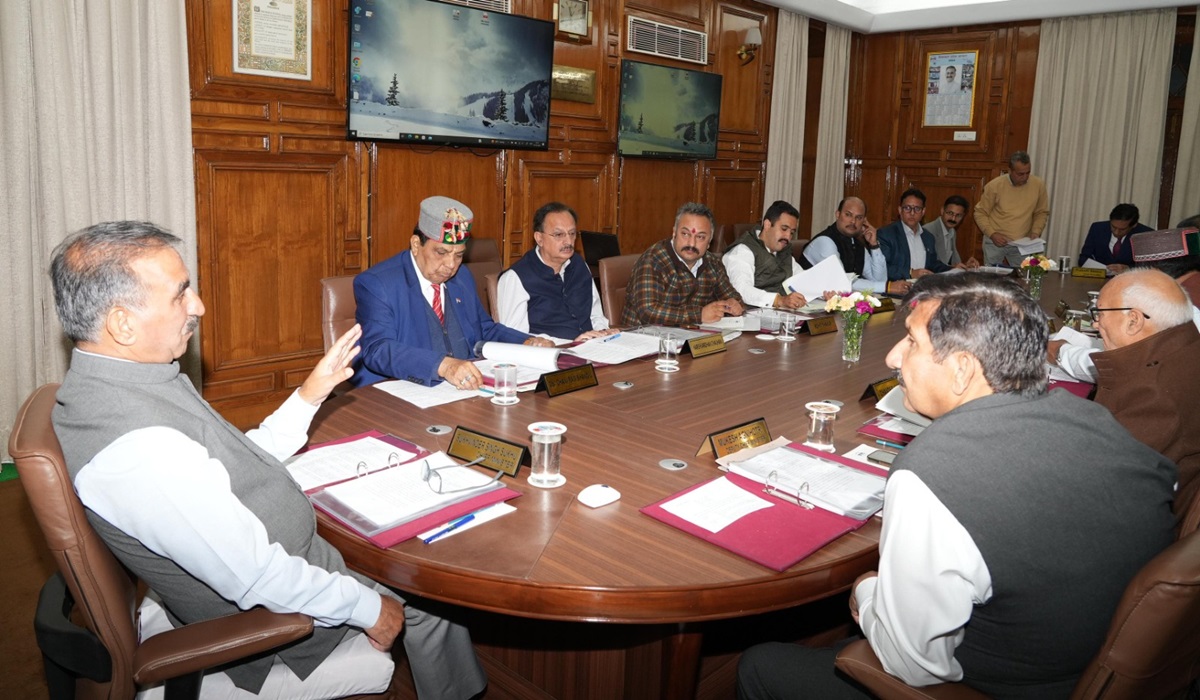 Himachal Pradesh CM Sukhvinder Singh Sukhu Preside Over The Cabinet Meeting 