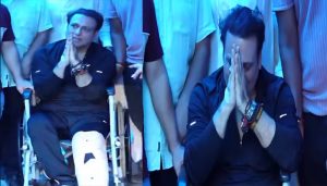 Govinda discharged from hospital after revolver incident, greets fans