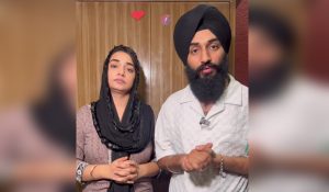 Jalandhar Commissionerate Police provides security to Kulhad Pizza Couple
