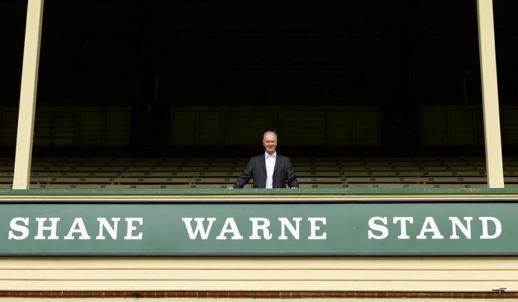 shane warne stand unveiled