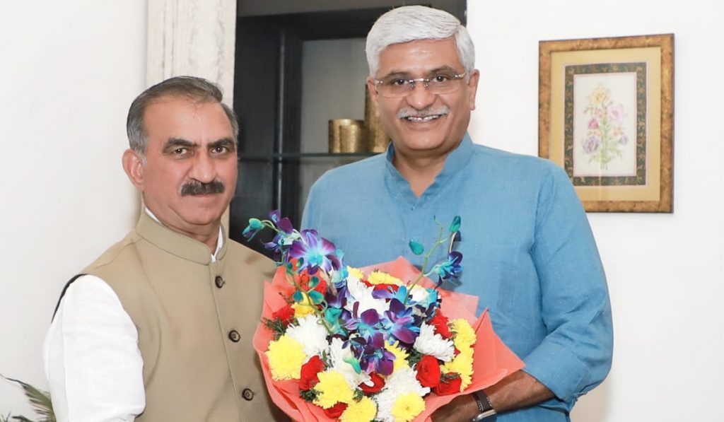 CM Sukhu meets Minister Shekhawat