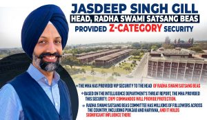 Central government provides Z security to the new head of Dera Beas Jasdeep Singh Gill