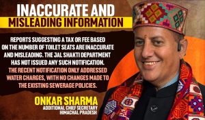Controversy Over Toilet Seat Charges: Additional Chief Secretary Clarify, no Rs 25 fee per toilet seat in Himachal Pradesh