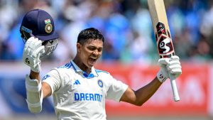 Yashasvi Jaiswal becomes youngest Indian to reach 1000 Test runs in calendar year