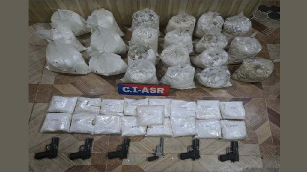 Punjab Police Arrests Two Smugglers and Seizes Huge Quantities of Drugs and Weapons