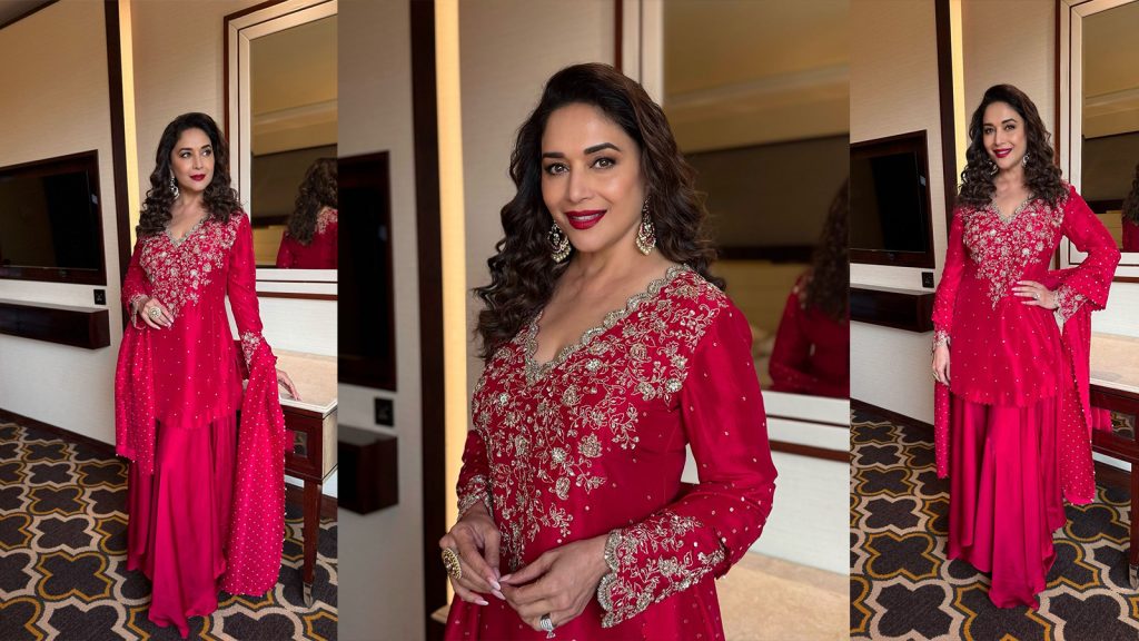 Madhuri Dixit says she is eternally in love with red colour