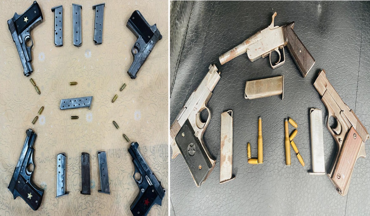 Jalandhar rural police busts UK based extortion syndicate and Recovered Weapons 