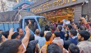 J-K: Stones pelted amid protest by locals against Vaishno Devi ropeway project in Katra