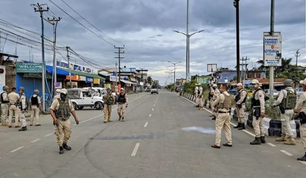 Situation Tense Impose Curfew Imphal