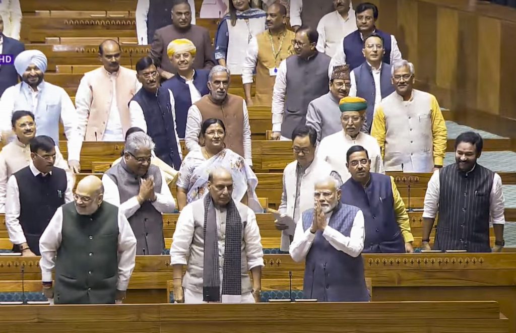 Lok Sabha adjourned till November 27