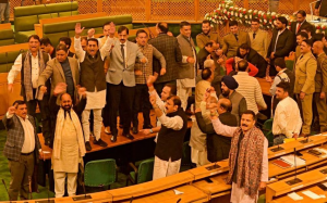 Disruption in J&K Assembly over Article 370 Resolution
