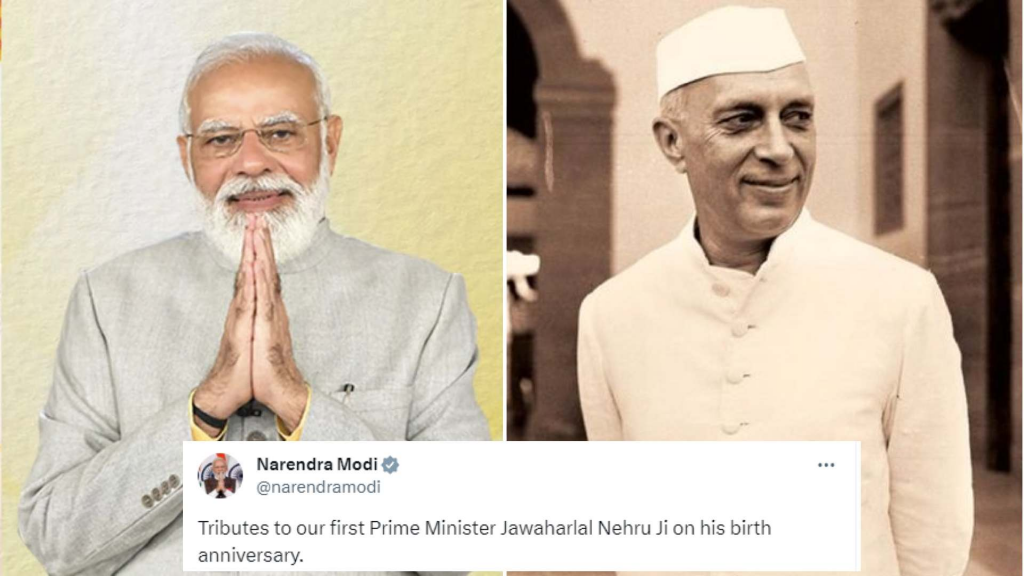 PM Modi pays tribute to Pandit Nehru on 135th birth anniversary