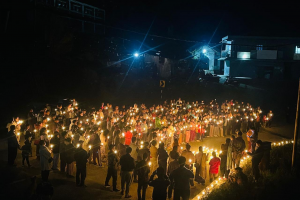 Meitei Organizations Hold Candlelight March to Condemn Killings of Six Women and Children in Manipur