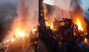 Shimla: Four houses gutted in fire, loss estimated to be in Lakhs