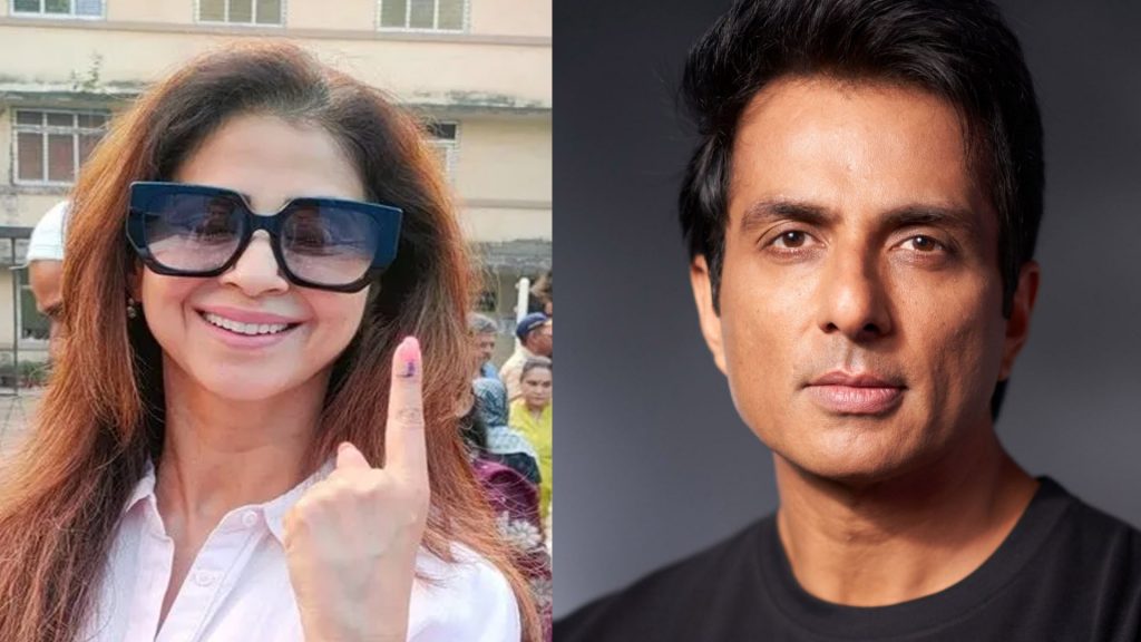 Urmila Matondkar flaunts inked finger, Sonu Sood says ‘responsibility of every citizen’