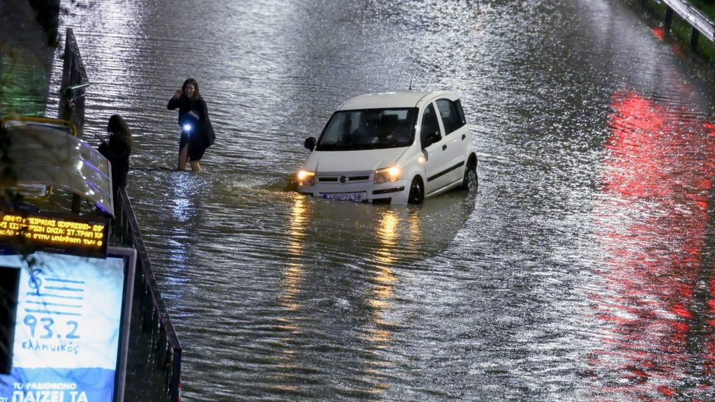 Storm Elena strikes Greece, bringing traffic chaos, flooding