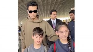 Karan Johar takes off for a New Year vacation with his kids