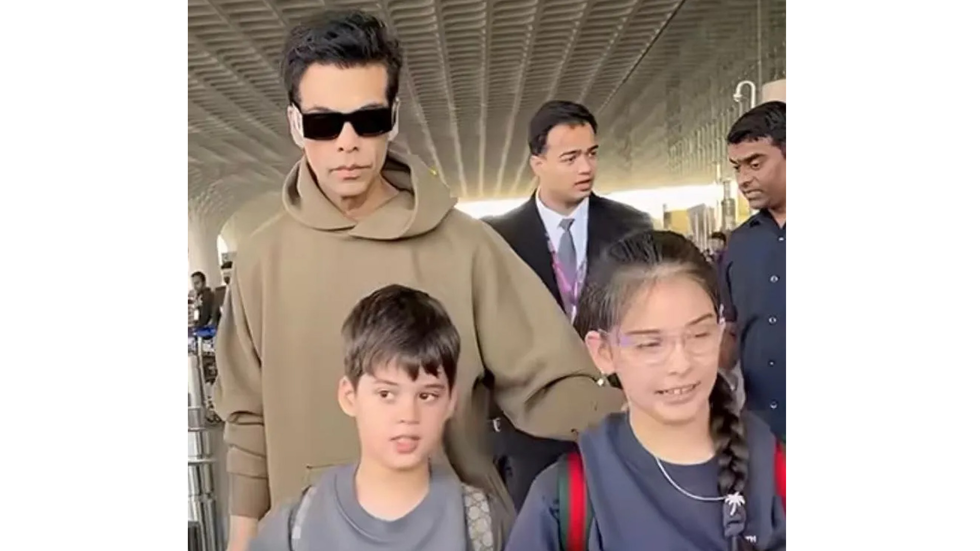 Karan Johar takes off for a New Year vacation with his kids