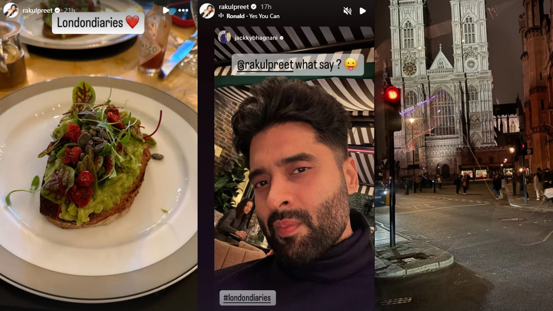 Rakul Preet shares a peek into her London vacay with hubby Jackky Bhagnani