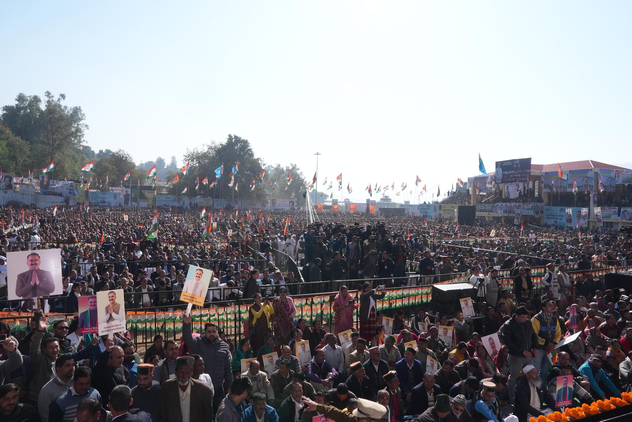 Crowd In Congress Rally 