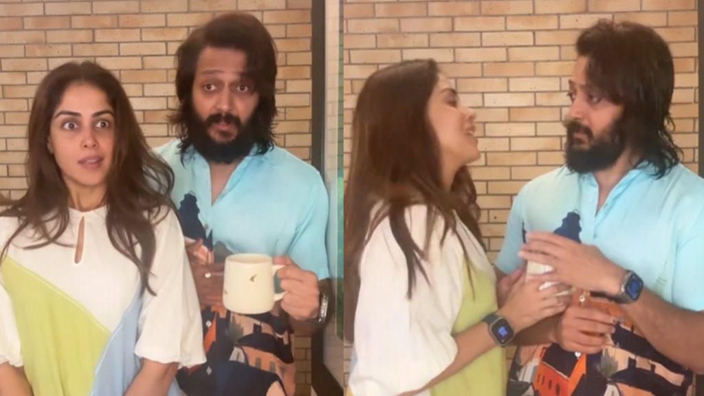 Genelia- Riteish Deshmukh enjoy ‘Christmas ki Chai’ in unique way