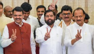 With Shinde, Pawar as deputies Devendra Fadnavis to be sworn in today as Maha CM