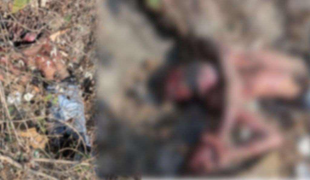 The body found in a ditch near Manguwal on Hoshiarpur-Chintpurni road.