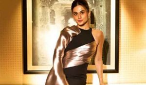 Taapsee Pannu gives ‘Rani’ vibes in black and gold ensemble