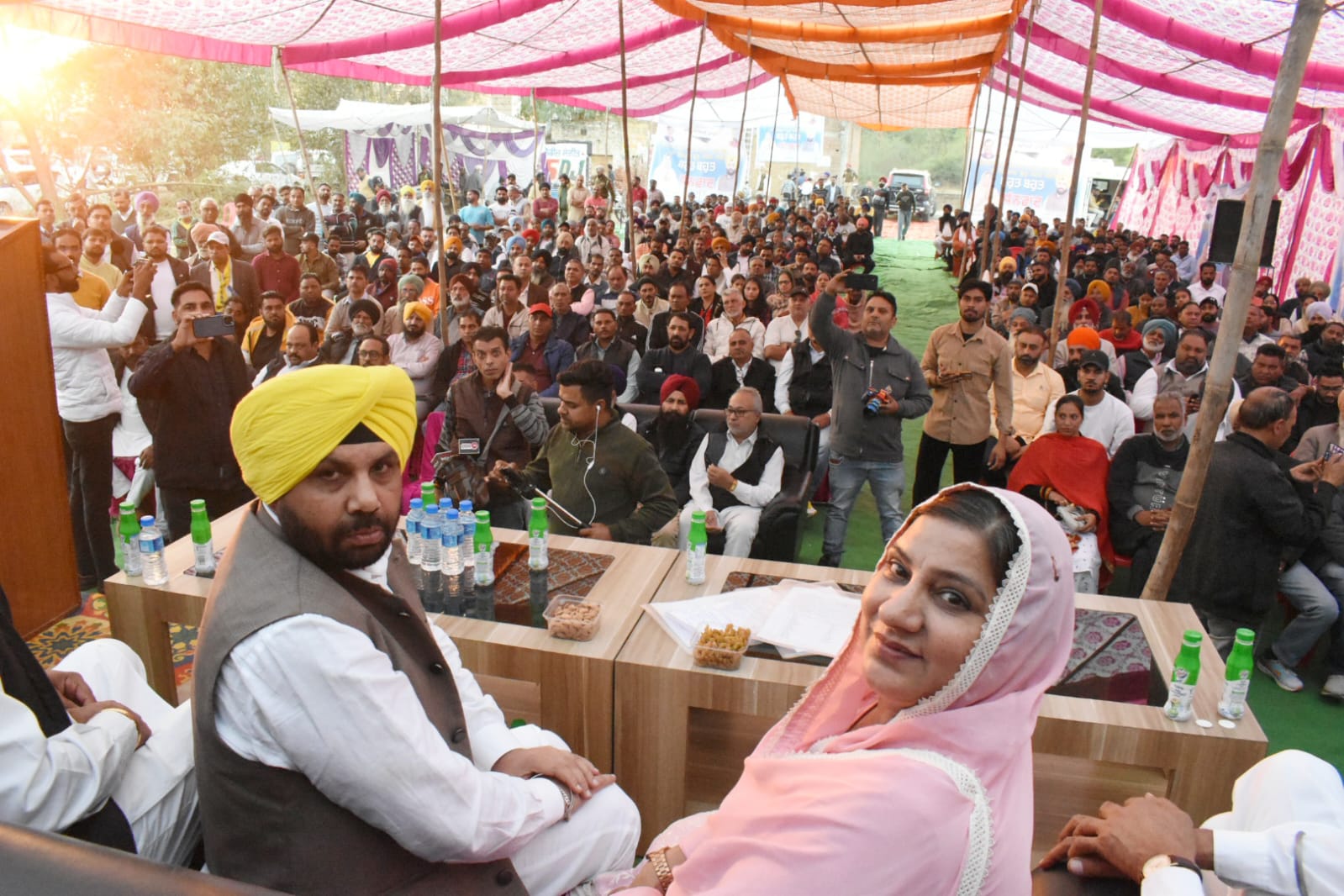 Cabinet Minister ETO and Nakodar MLA Inderjeet Kaur Mann In A Function 