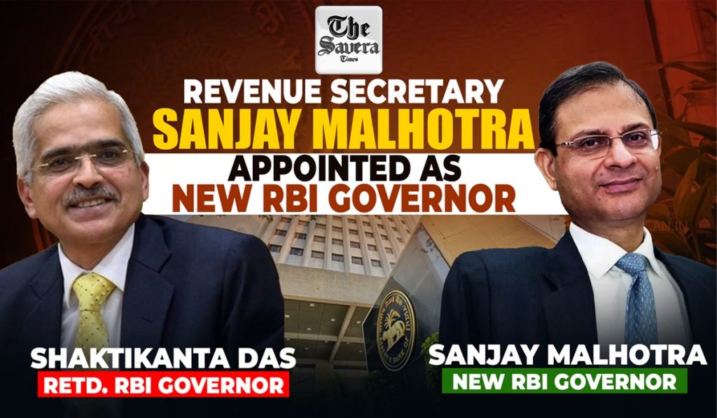 Sanjay Malhotra New RBI Governor Replace Shakti Das