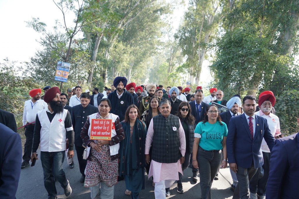 Punjab Governor Kataria In Nasha Mukat Punjab Rally In Kartarpur