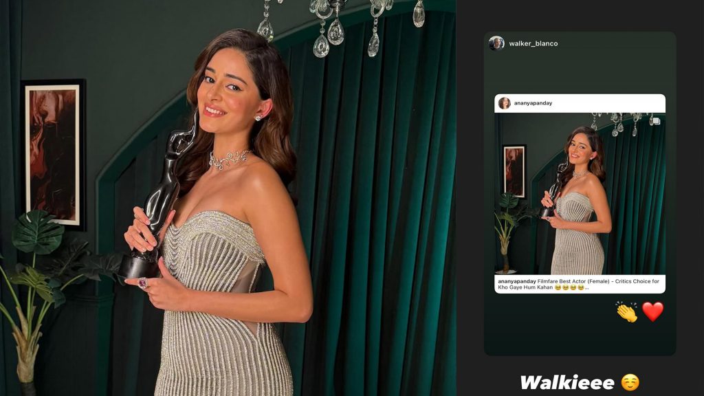 Ananya Panday’s rumoured beau cheers for her, actress call him ‘Walkie’