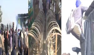 Famers stopped at Shambhu border by heavy police deployment; Barricades removed, Tea gas fired