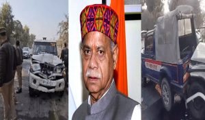 Vehicles of Himachal Pradesh Governor’s convoy collided near Lulu Mall in Lucknow, 3 injured