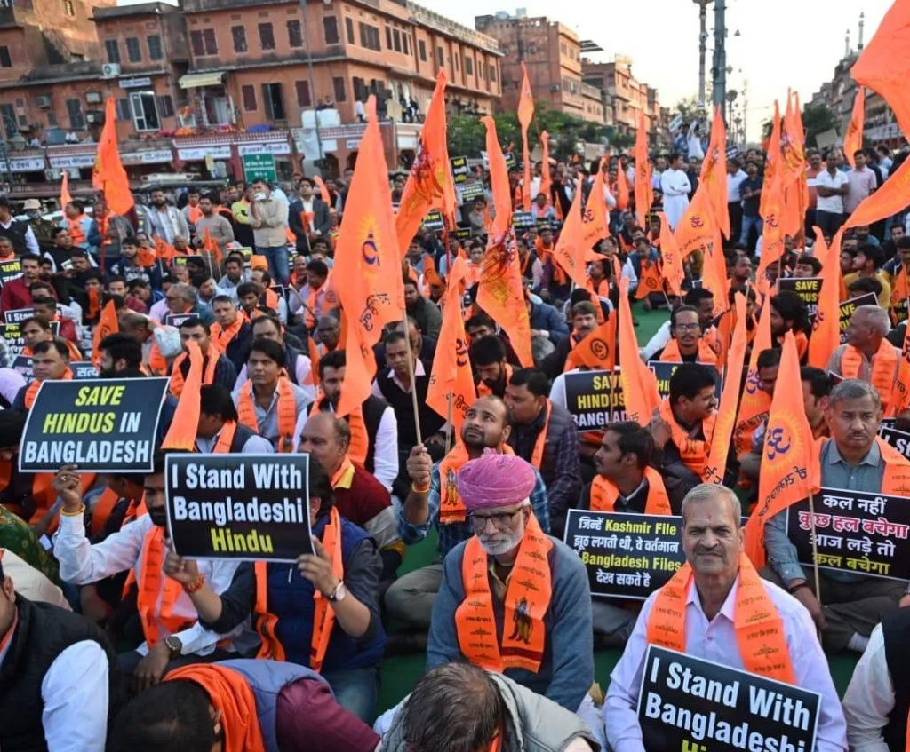 Protests held in Rajasthan against atrocities on Hindus in B’desh