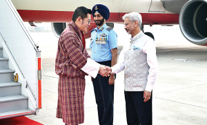 Bhutan King arrives in New Delhi for two-day official visit