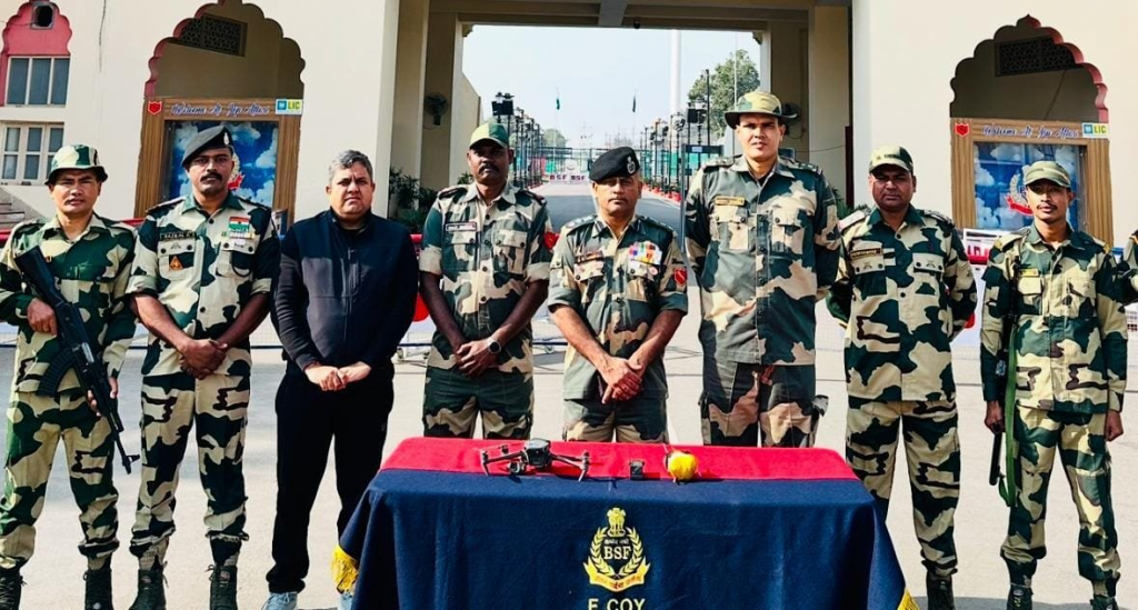 BSF and Punjab Police Prevent Smuggling Attempts, Seize Heroin and Drone