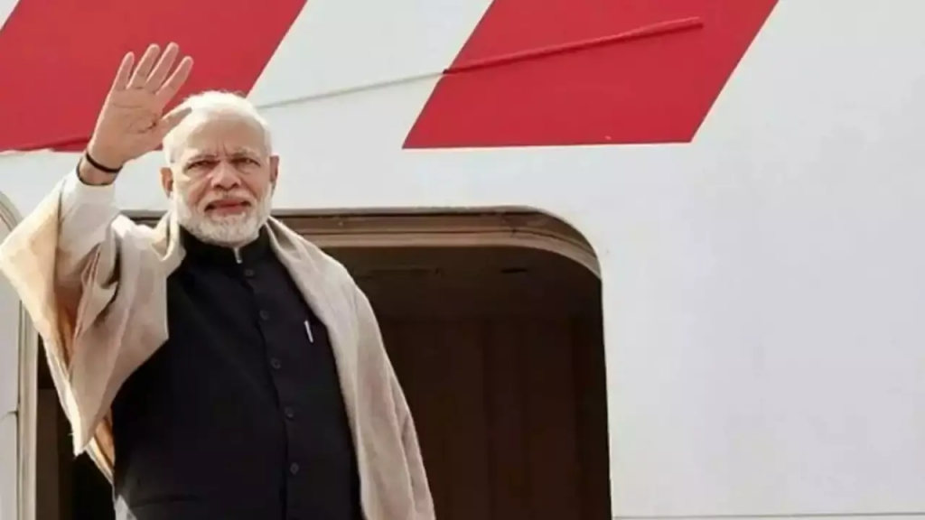 PM Modi arrives in Kuwait on a historic visit