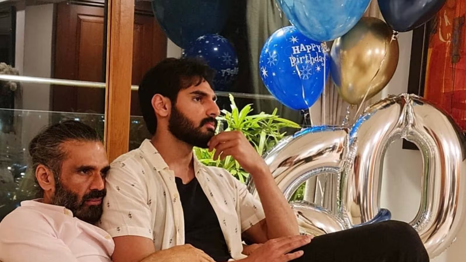 Suniel Shetty gets emotional on son Ahan’s birthday